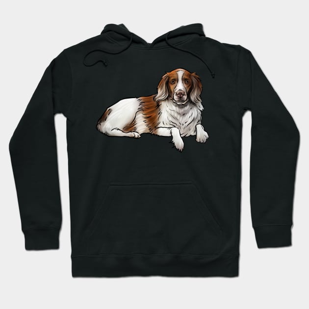 Brittany Spaniel Dog Hoodie by whyitsme